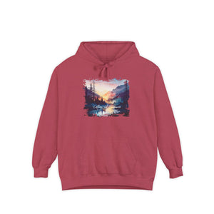 Caffeine and Evergreens Unisex Garment-Dyed Hoodie