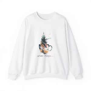 Caffeine and Evergreens™ Unisex Crewneck Sweater