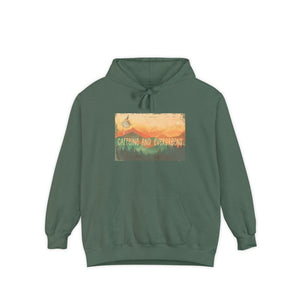 Caffeine And Evergreen Unisex Garment-Dyed Hoodie