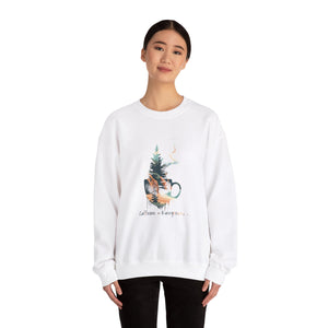 Caffeine and Evergreens™ Unisex Crewneck Sweater